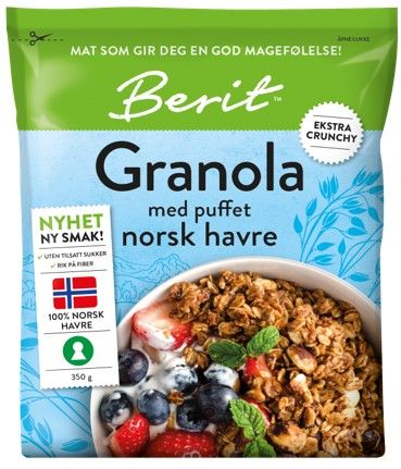 Berit Granola med Puffet Havre