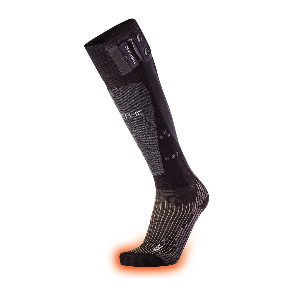 Therm-ic POWSOCKS HEAT UNI - Chaussettes chauffantes x2 + Batteries S-1400B black