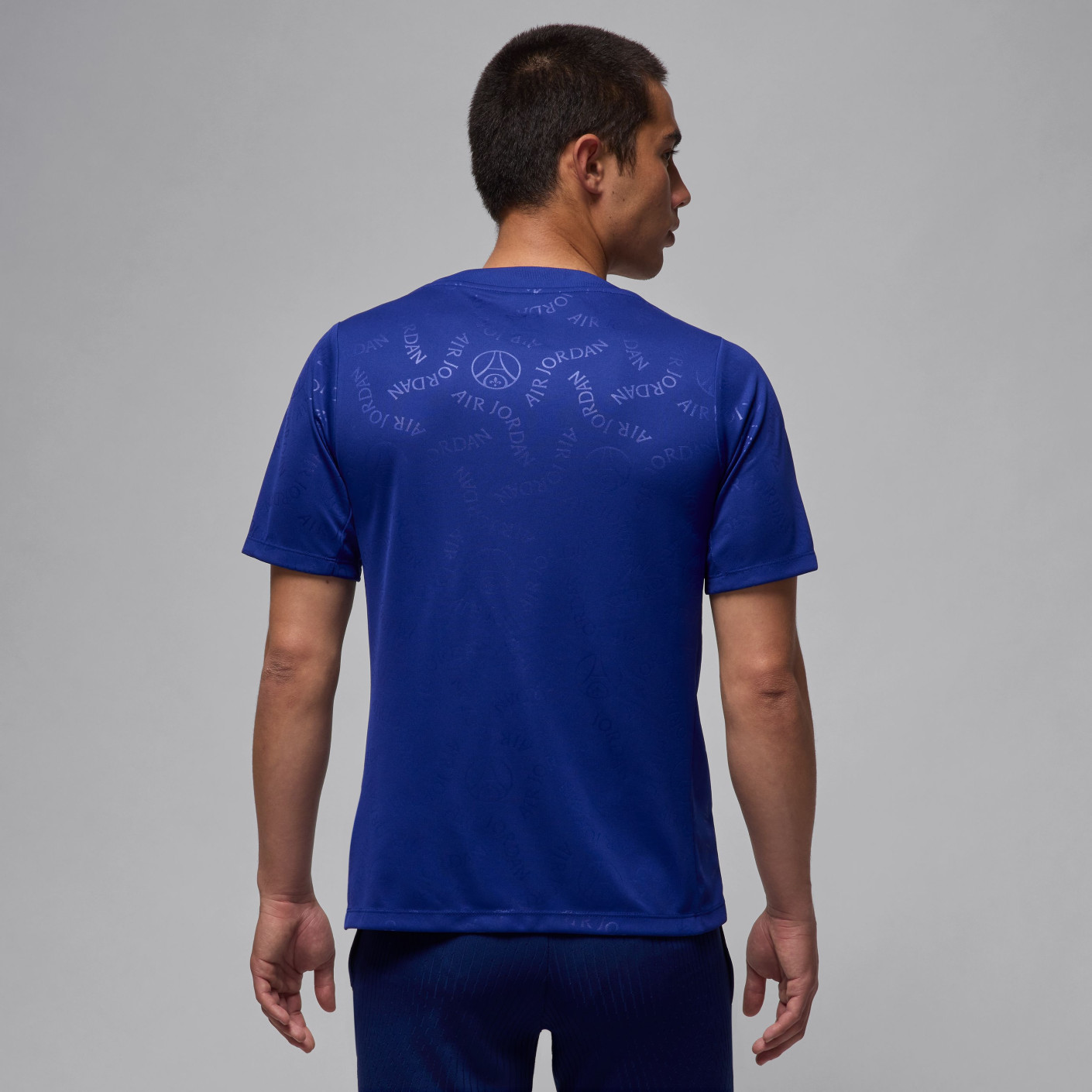 Nike Paris Saint-Germain x Jordan Pre-Match Trainingsshirt 2024-2025 Blauw Wit