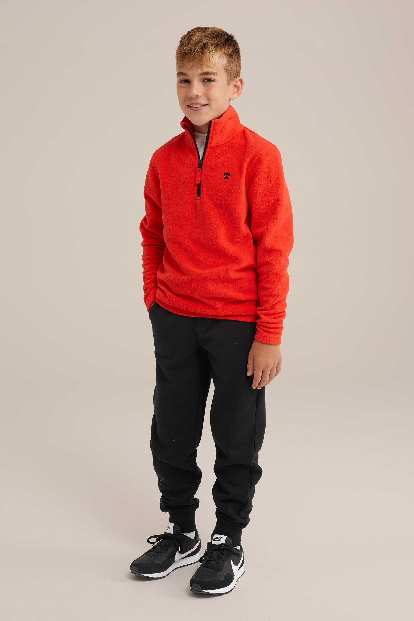 Jongens ski fleecetrui, 2-pack WE Fashion Feloranje