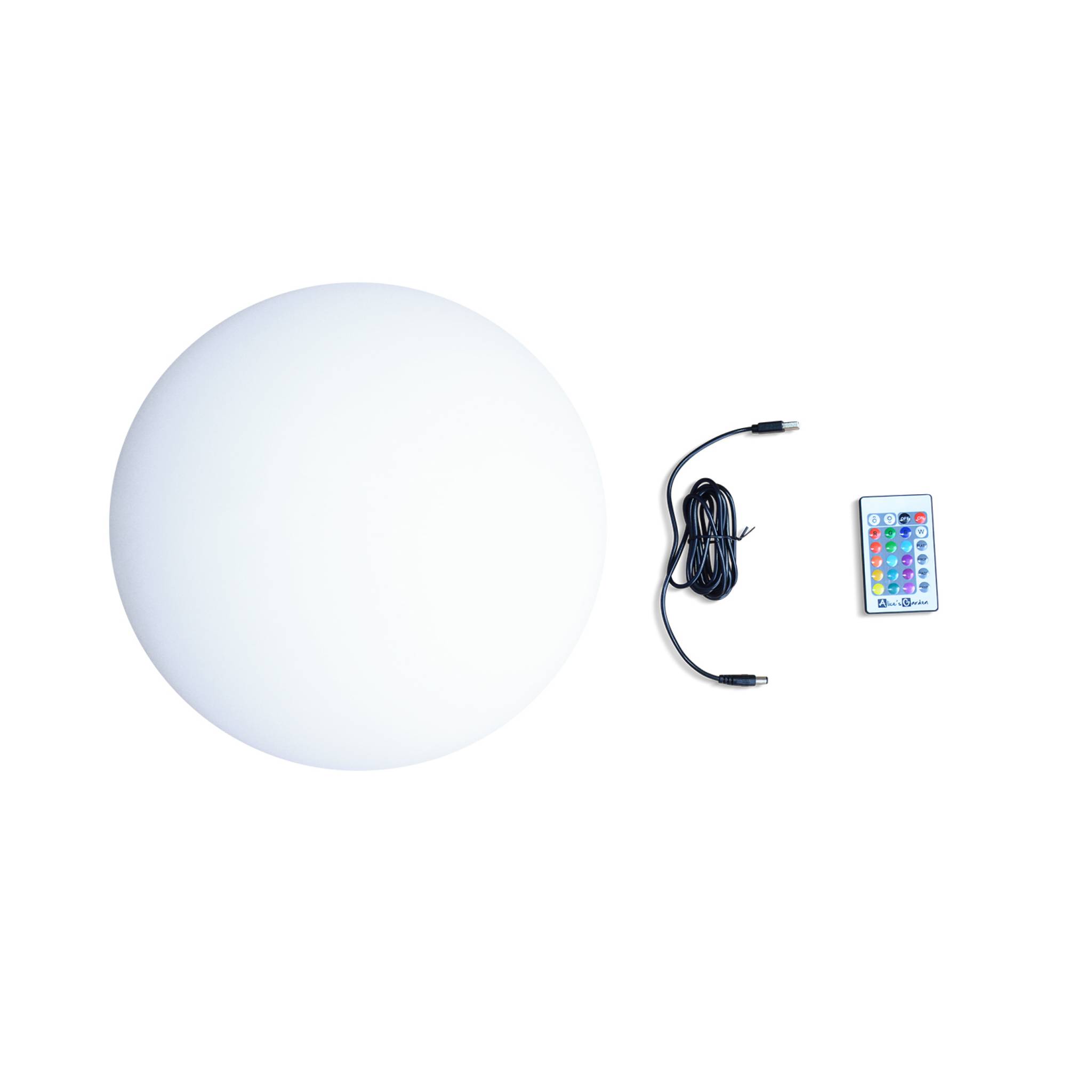 Boule led 30cm - sphère décorative lumineuse. 16 couleurs. Ø 30 cm
