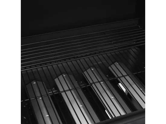 Barbecue à gaz 4+1 zones de cuisson Noir Acier