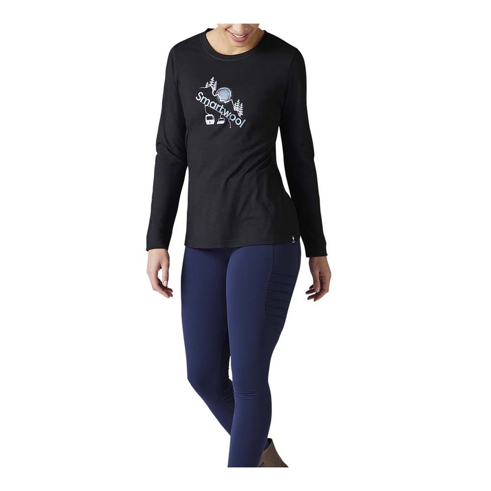 Smartwool MERINO SPORT 150 CHAIR LIFT - Tee-shirt Femme black