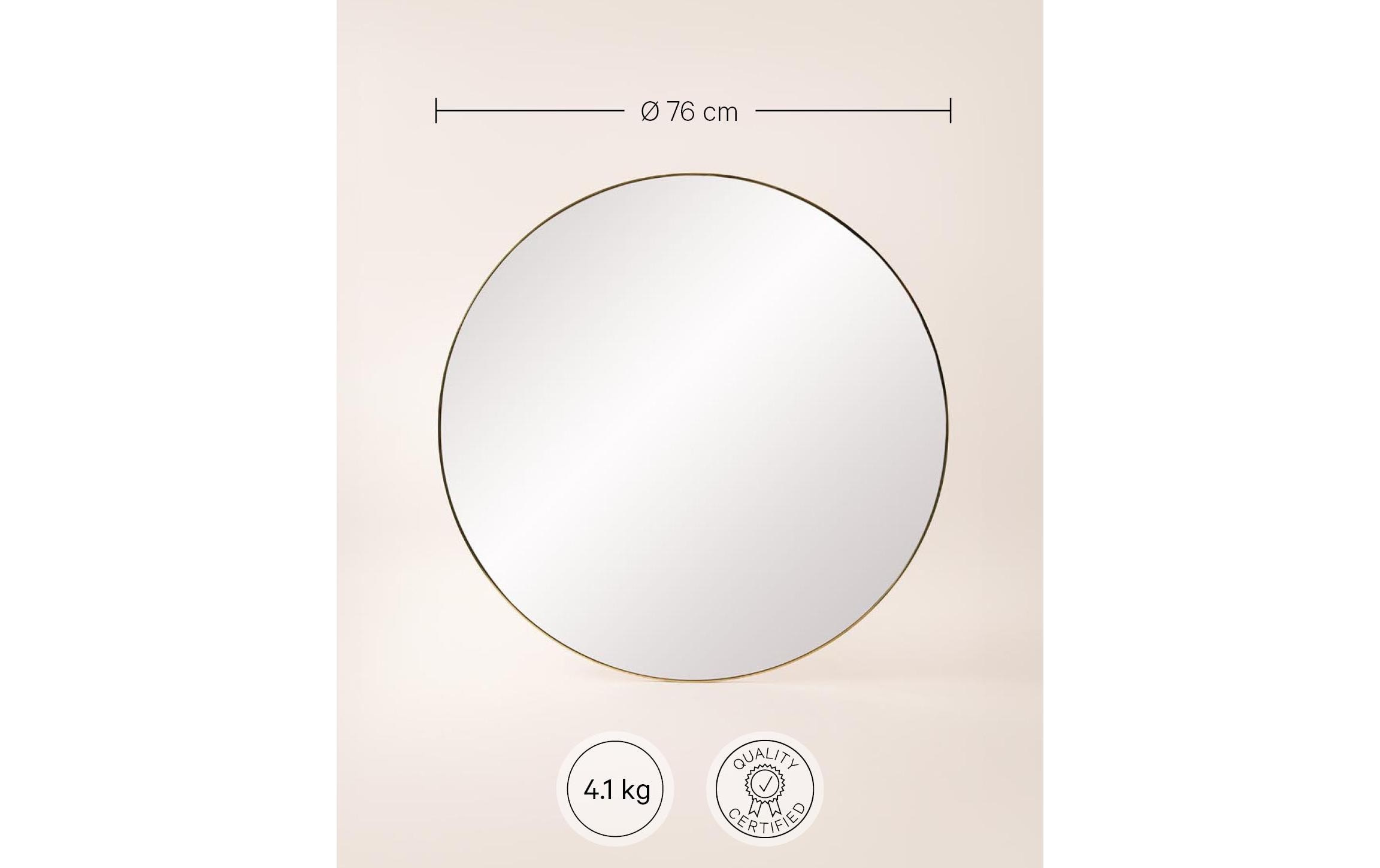 Esmée Spiegel »Ø 76 cm, Gold«