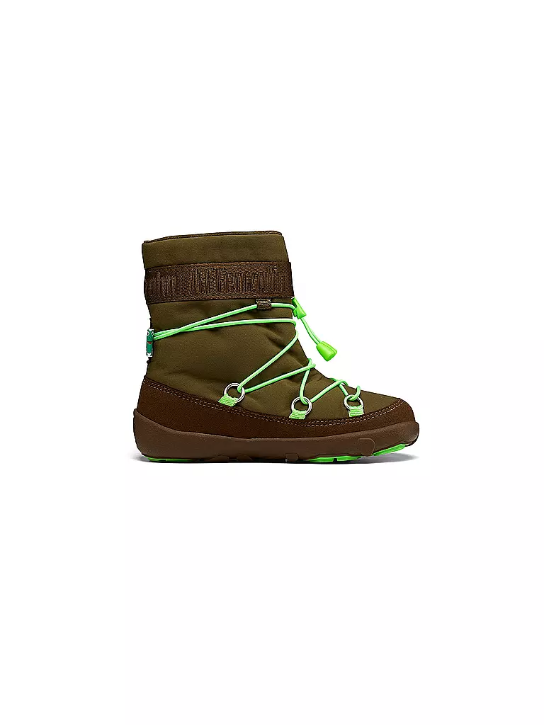 AFFENZAHN Kinder Winterstiefel SNOWY FROSCH grün