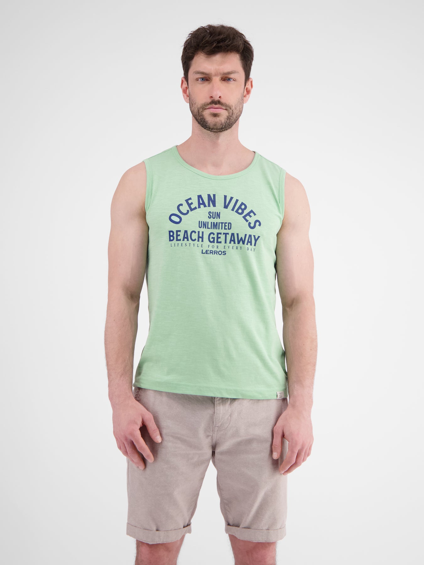 Herren Tanktop mit Brustprint