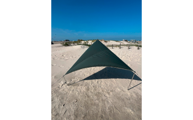 Bent TC-Zip-Canvas Single Sonnensegel 2,5 Meter