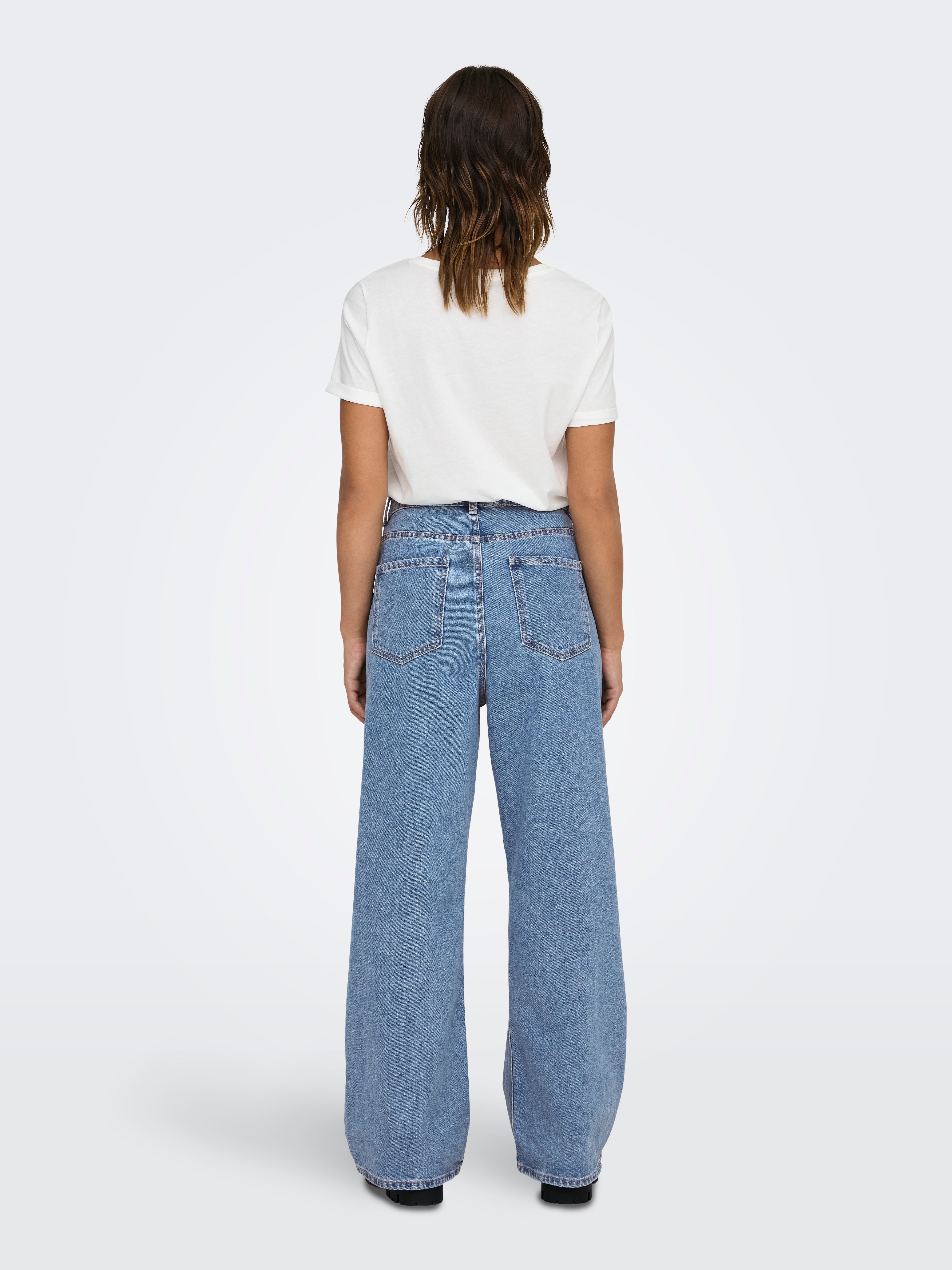 ONLMAISIE Niedrige Taille Baggy Fit Jeans Light Blue Denim