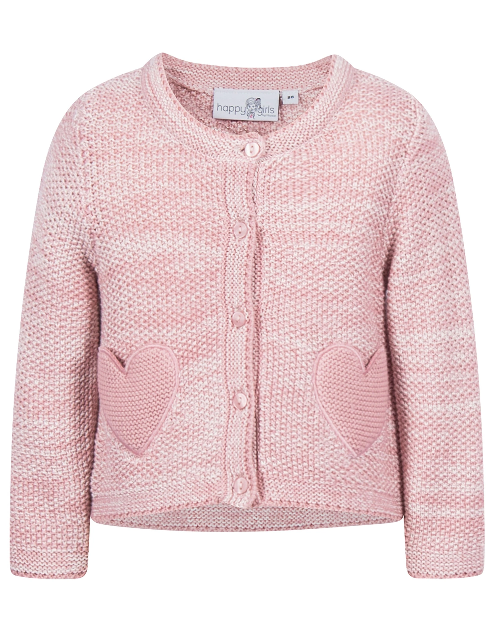 Strickjacke HERZCHEN in dusty rose