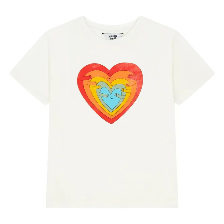 Hundred Pieces T-shirt Manches Courtes Coton Bio | Blanc