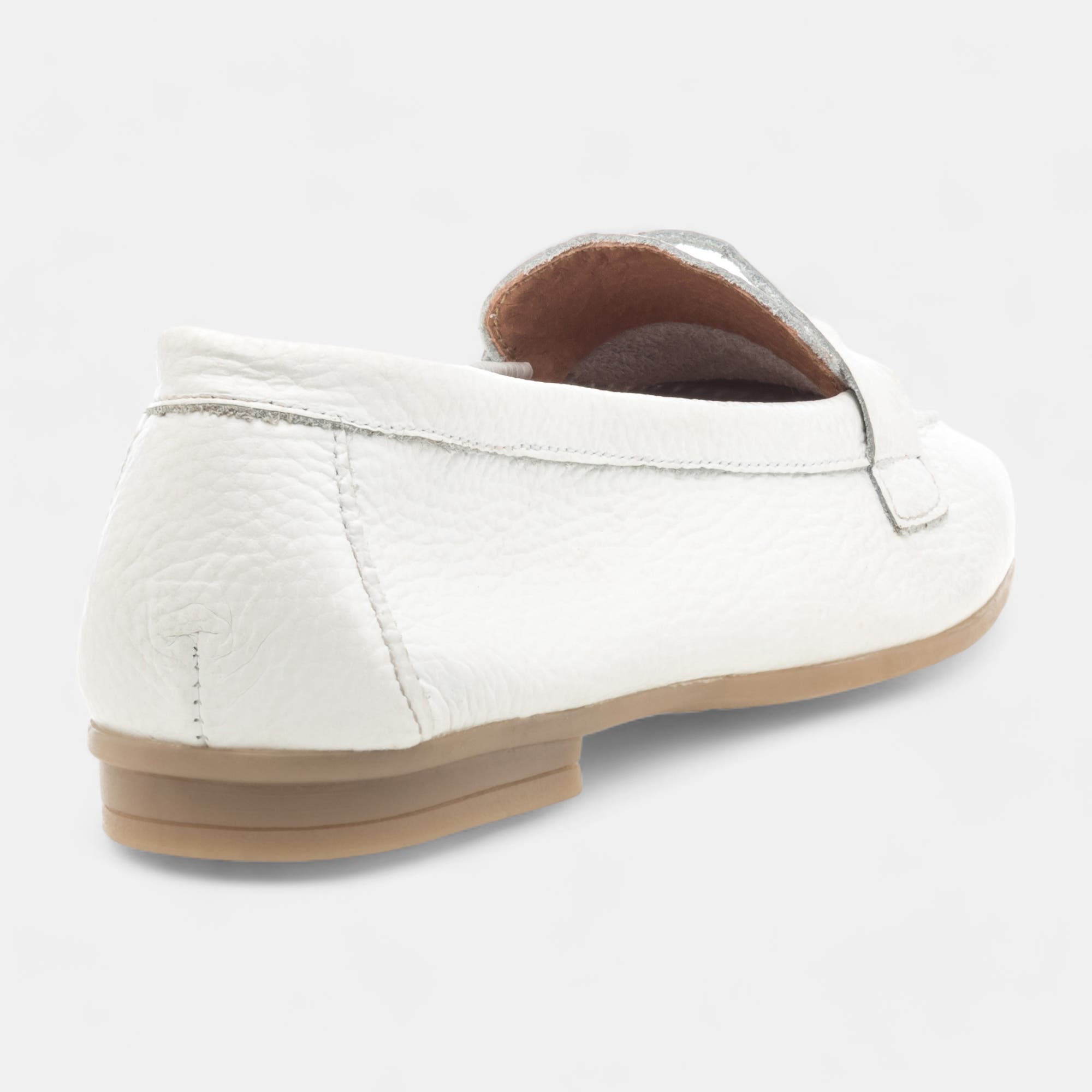 Mocassins Femme en cuir blanc