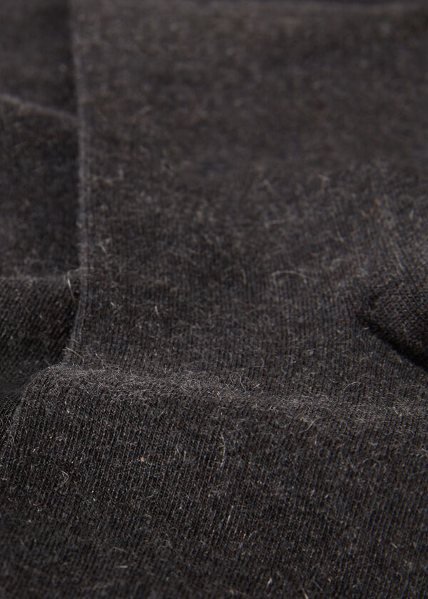 Meias curtas sem costura com cashmere