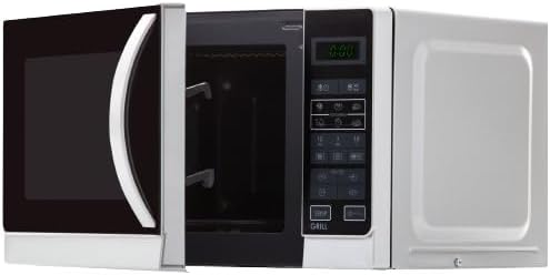 Sharp R642INW Mikrowelle / 2-in-1 Grill-Kompakt-Mikrowellengerät/Tageszeitanzeige/Kindersicherung