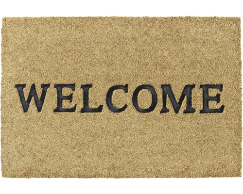 Kokosmat Ruco Embossed Welcome naturel 40x60 cm
