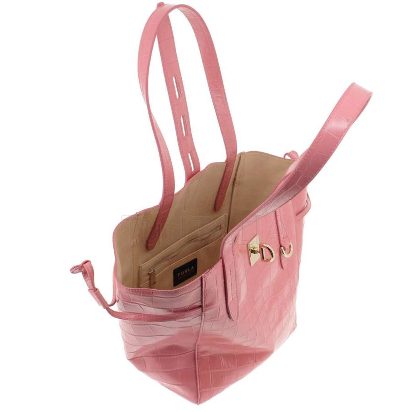 Furla Sac porté épaule en Cuir Net Mini rose  - 22x28.5x16 cm