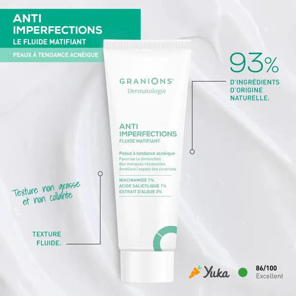 GRANIONS Creme Hidratante Facial Matificante - Creme para Imperfeições - 40 mL