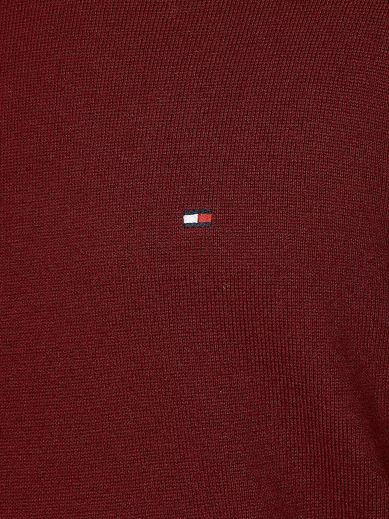 TOMMY HILFIGER Pullover dunkelrot