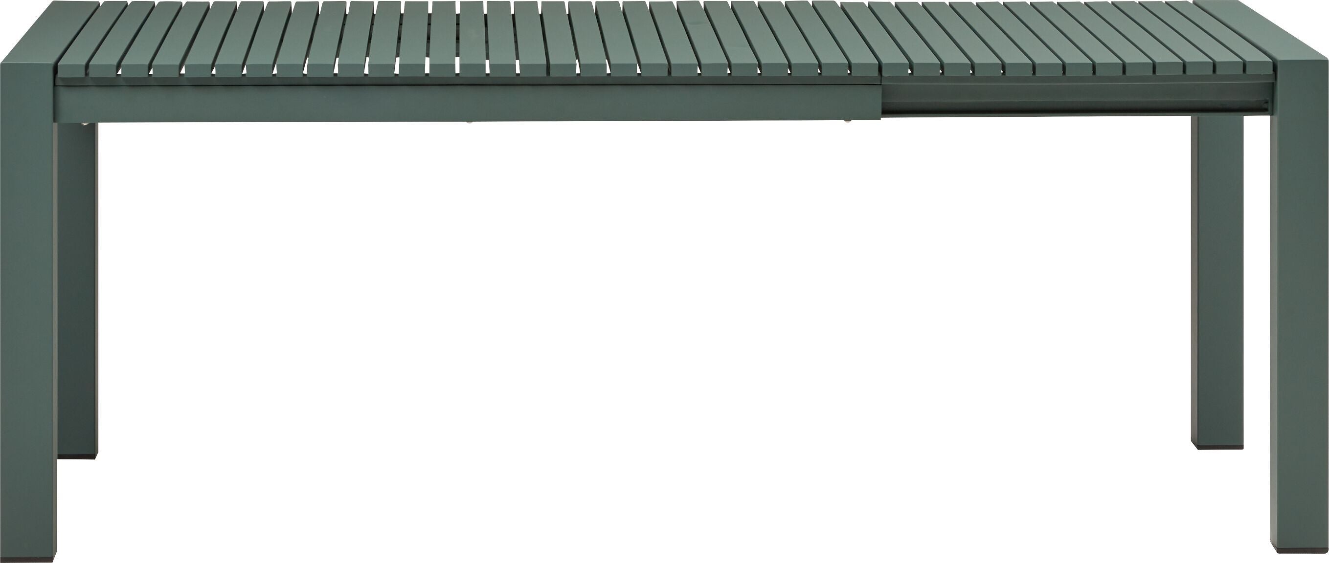 CADIZ Auszugstisch - Jungle green / B: 200.0 cm x T: 90.0 cm x H: 75.0 cm
