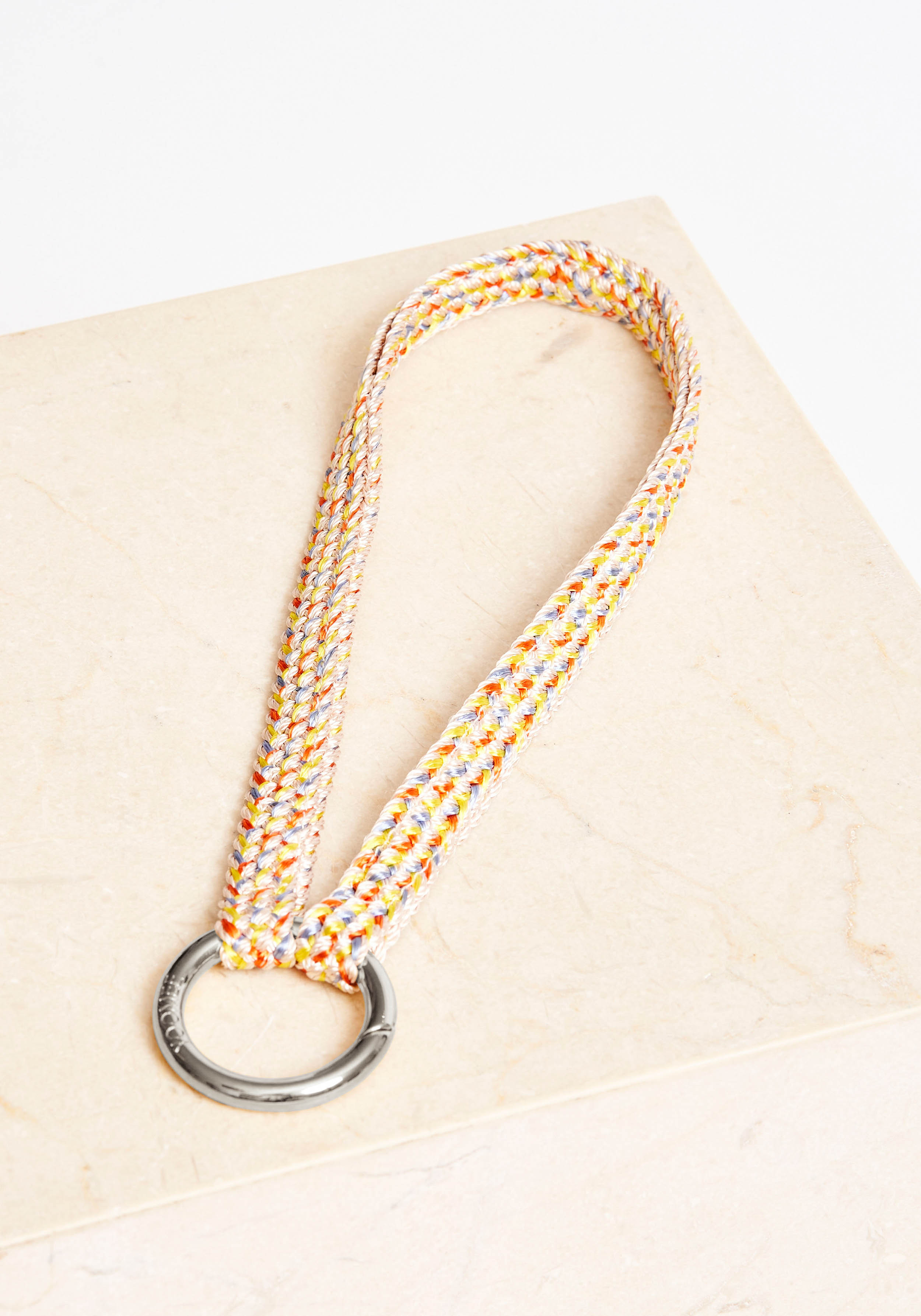 YOOMEE Mini-Schlüsselband Keychain Fatima Cream Sprinkle Silver
