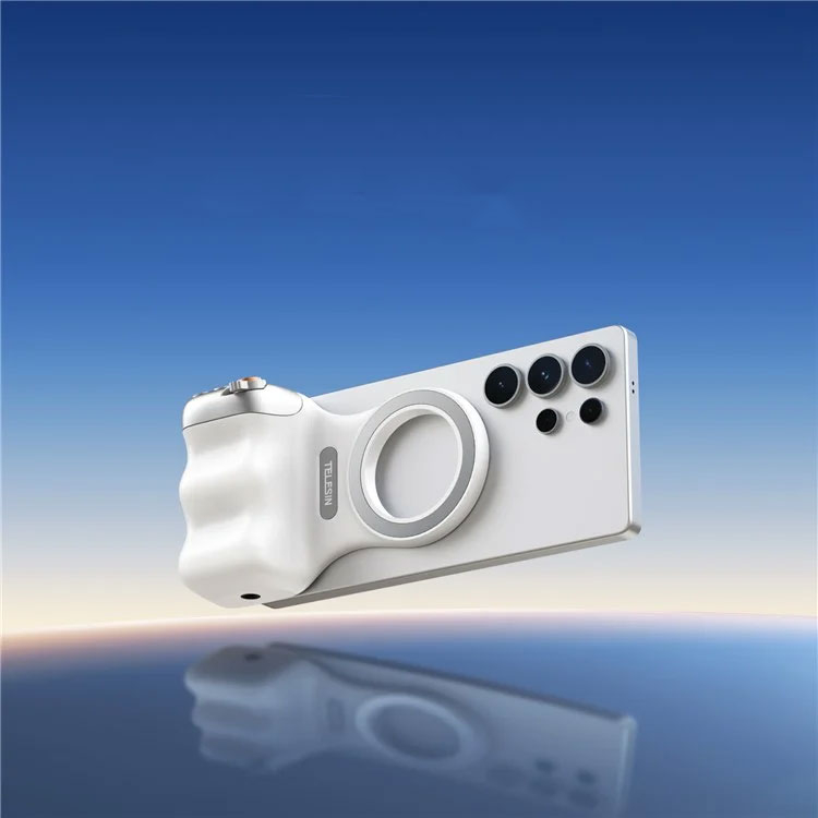 Universal MagSafe Kompatibler Smartphone Kamera Handgriff mit Fernbedienung (iOS / Android) - Silber