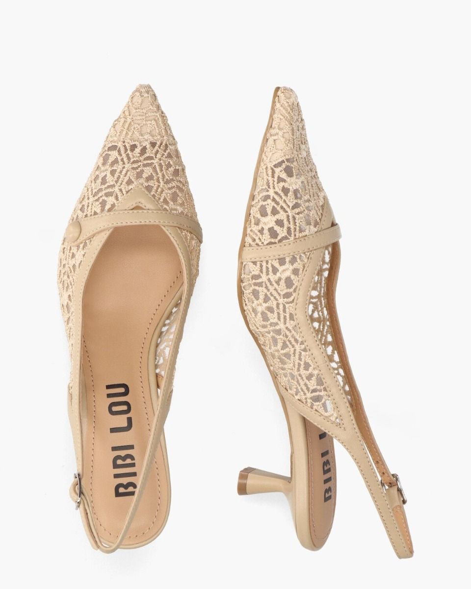 Bibi Lou Briar Beige Dames Slingbackpumps