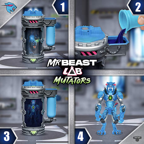 Mr. beast lab action figs stealthpanther