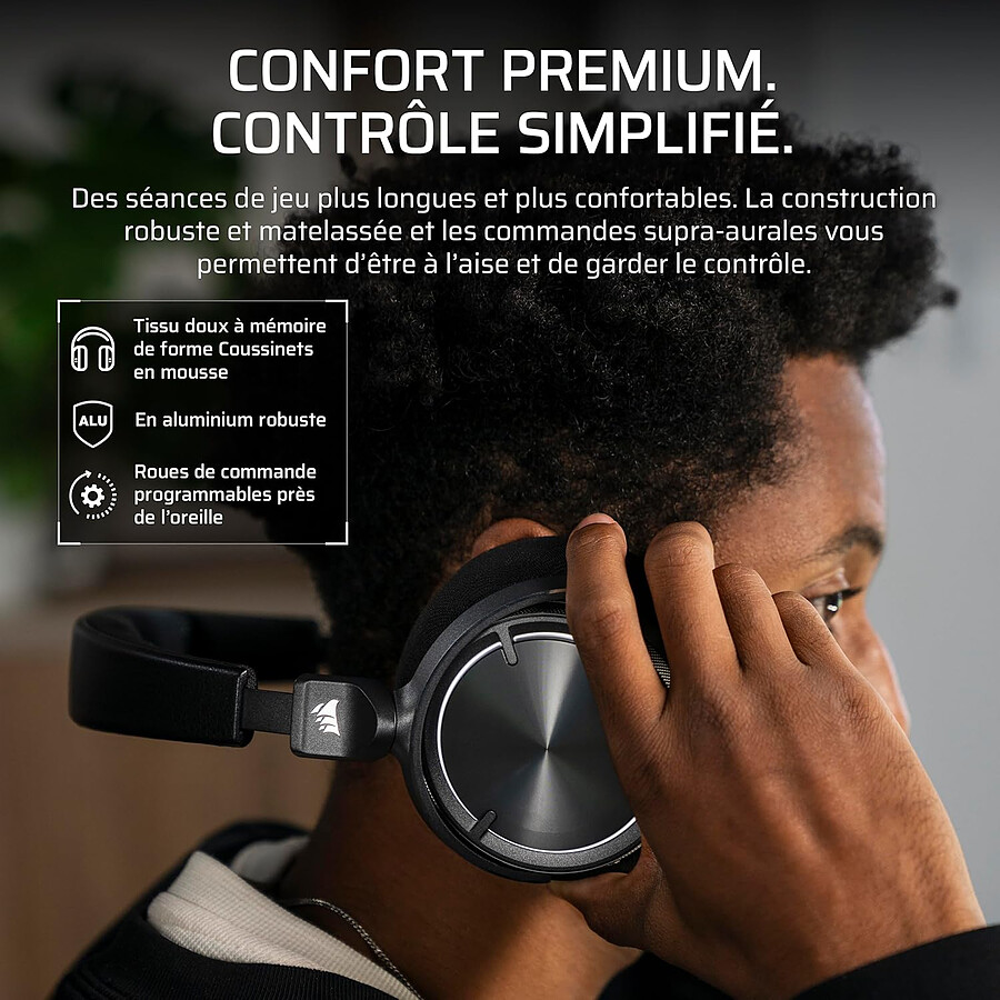 Corsair Virtuoso Max Wireless - Noir