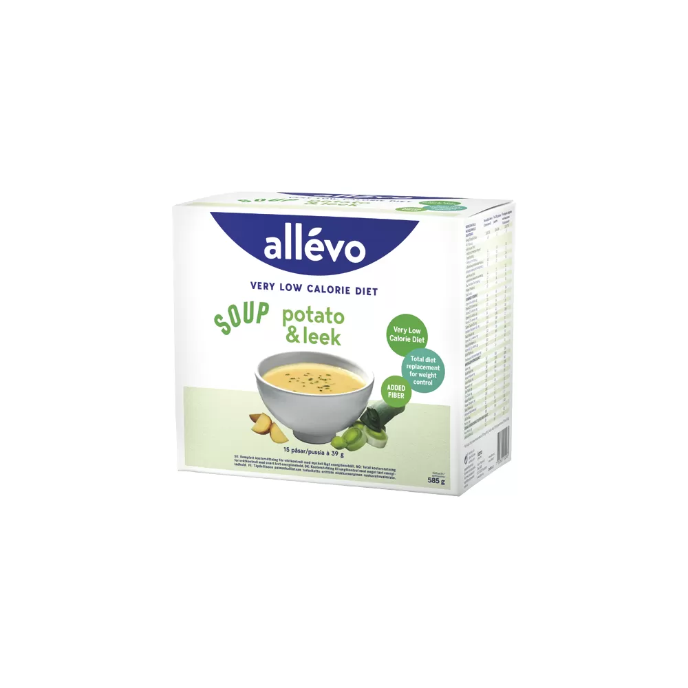 Allévo VLCD Soup Potato & Leek - 15x39 g