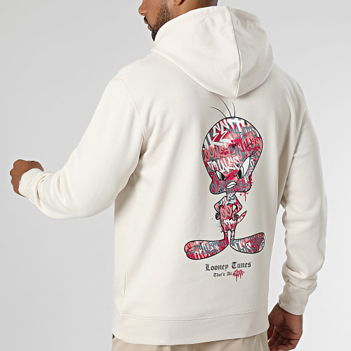 Sweat Capuche Tweety Graff Pink Beige