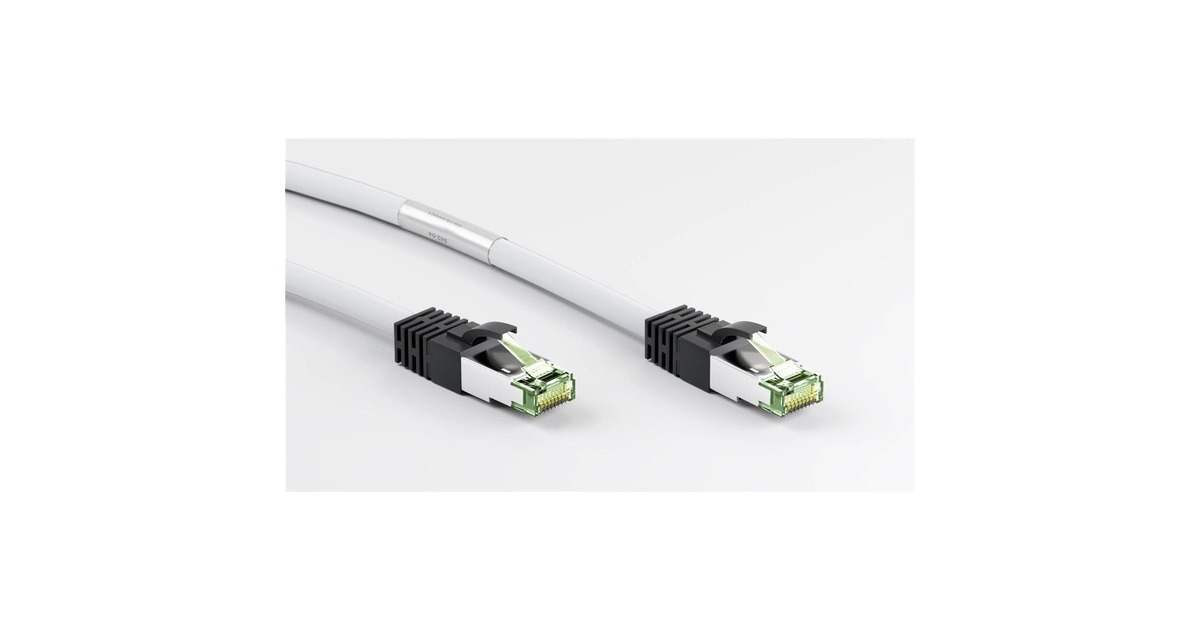 goobayPatchkabel Cat.8.1 S/FTP  (Wit, 0,5 meter)