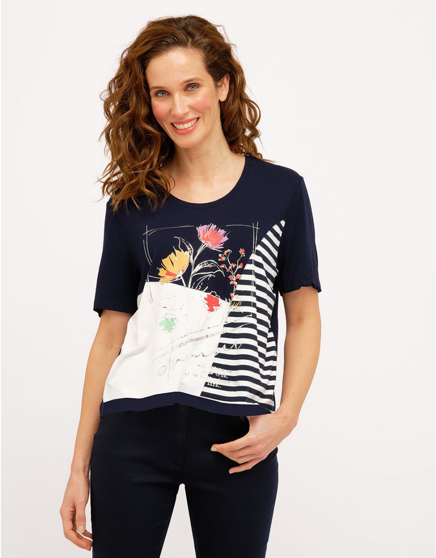 T-shirt marine fantaisie