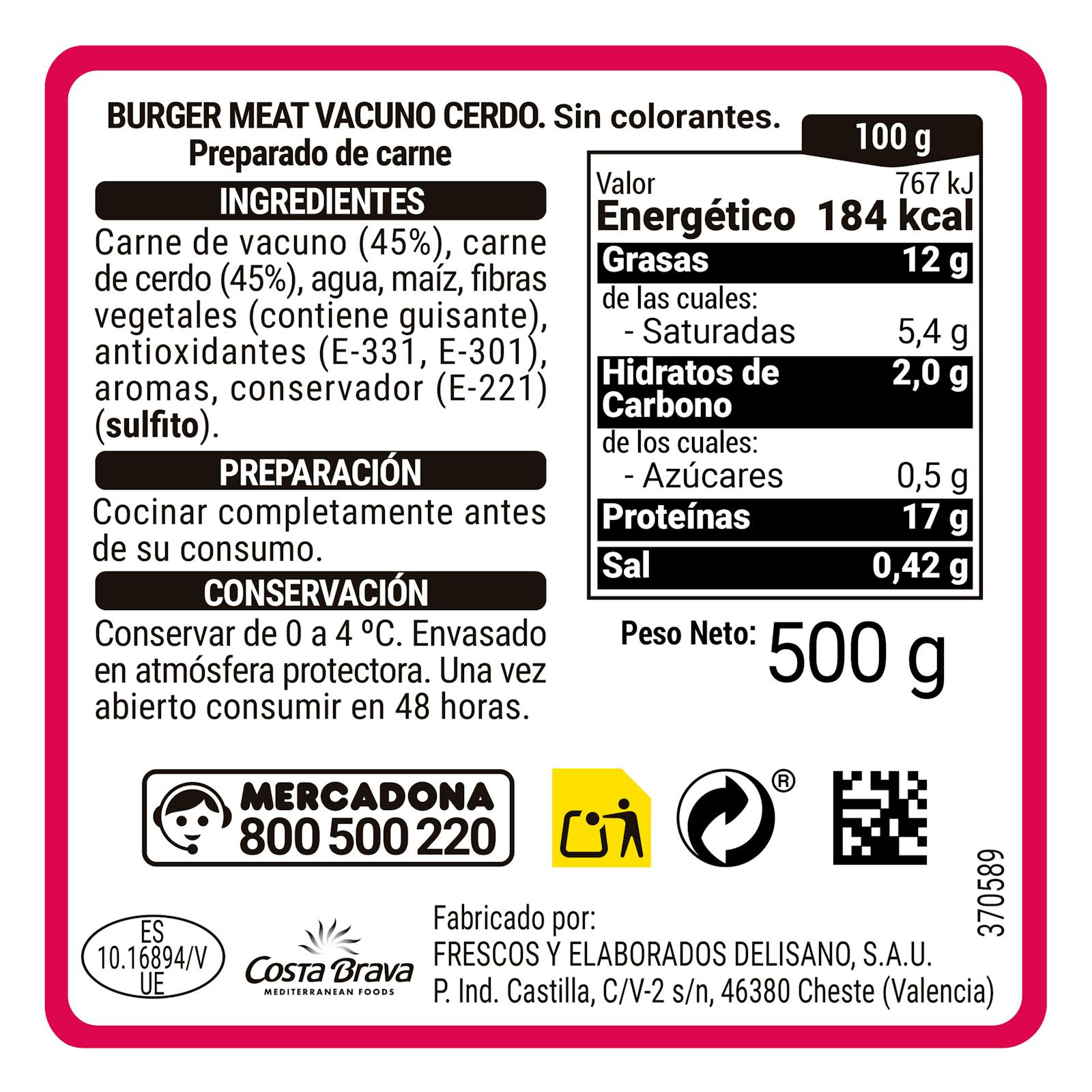Bœuf et porc hachés préparés