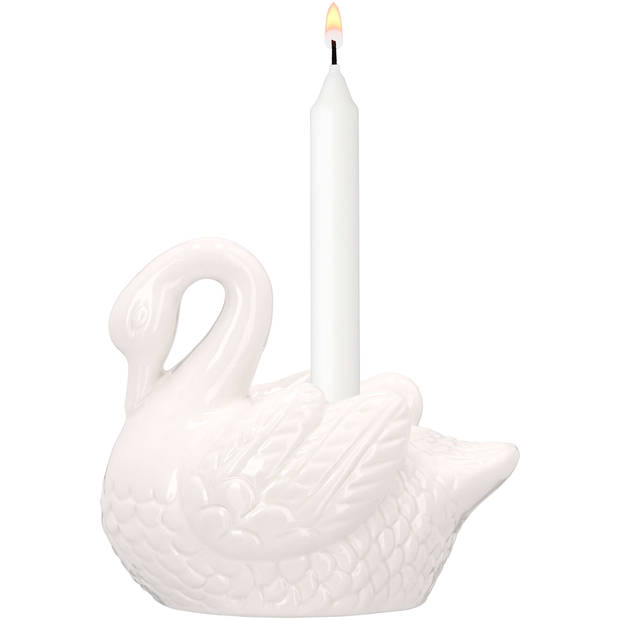 Blokker Kandelaar Swan - Crème