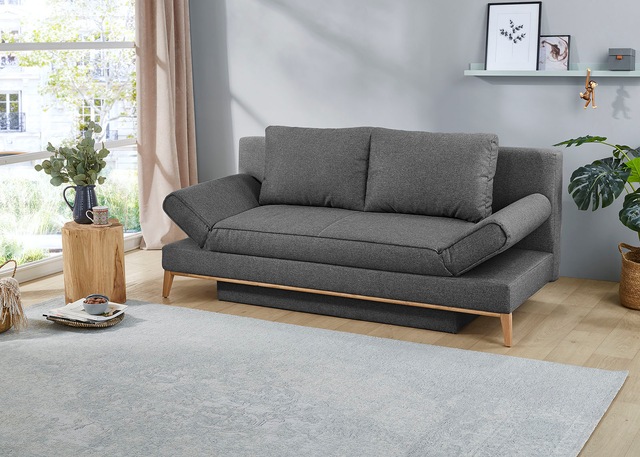 Jockenhöfer Gruppe Schlafsofa »Yann« inklusive Bettfunktion, Stauraum/Bettkasten, verstellbare Armlehnen