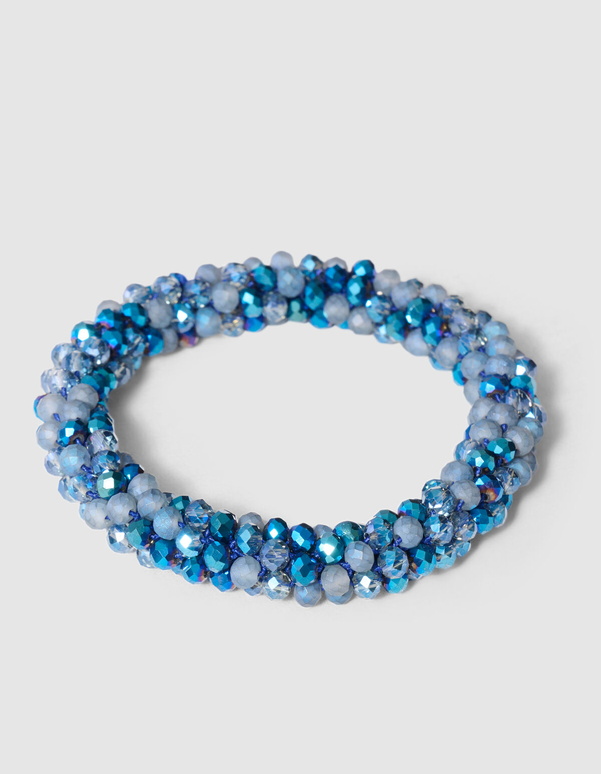 Beaded Armband Blauw