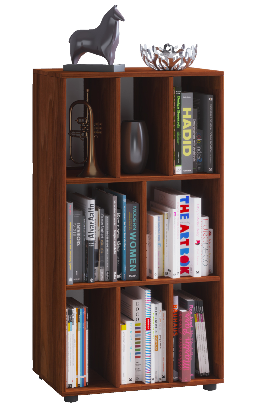 Regal Wotino - Kern Nussbaum - erweiterbar - 60 cm breit