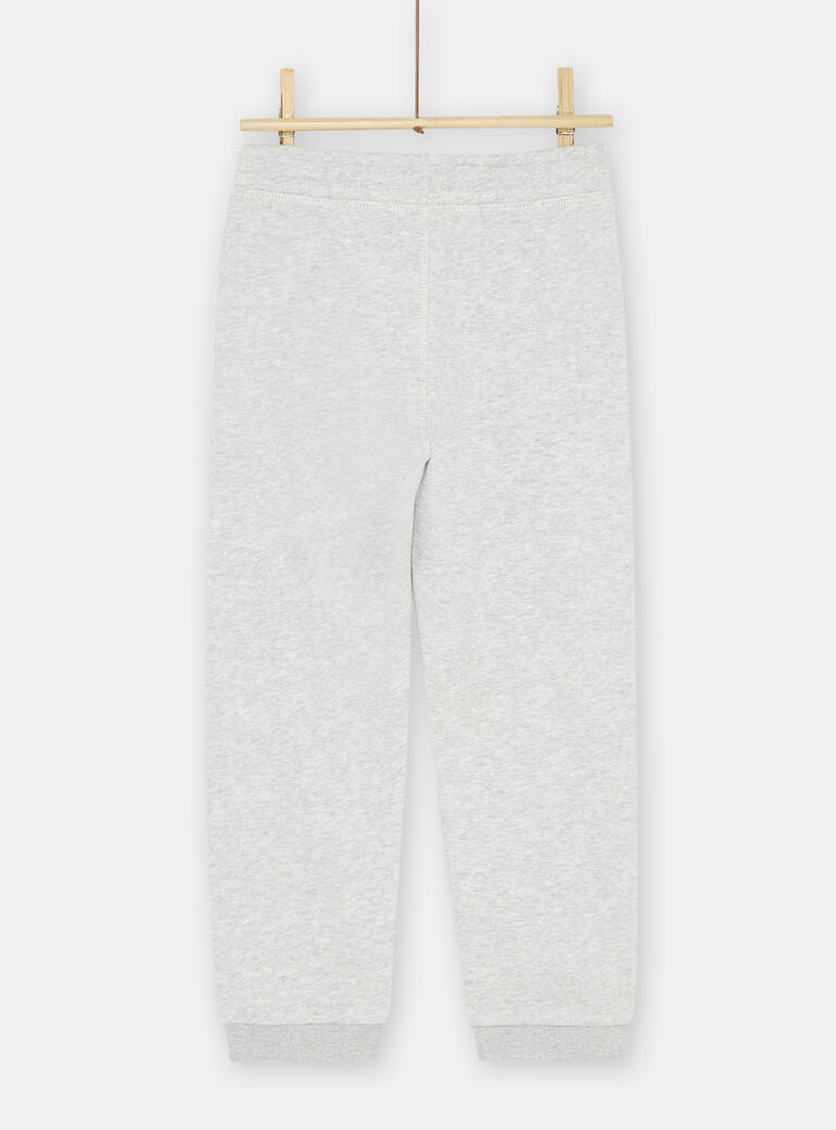 Jogging gris chiné garçon