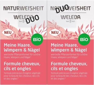 Weleda Naturweisheit Meine Haare, Wimpern & Nägel Duo, 2 x 46 Stück