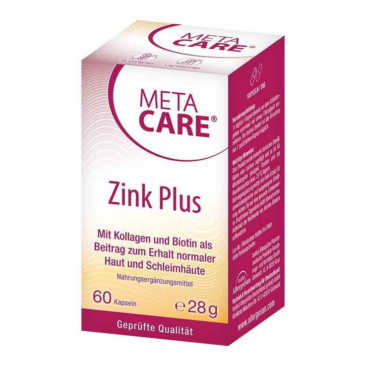 Meta Care Zink + Kapseln, 60 St