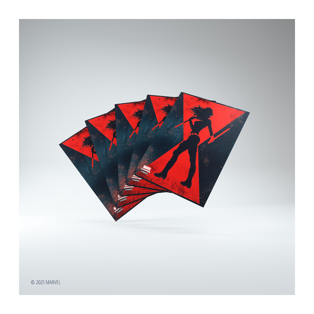 Gamegenic - Marvel Champions Art Sleeves - Black Widow