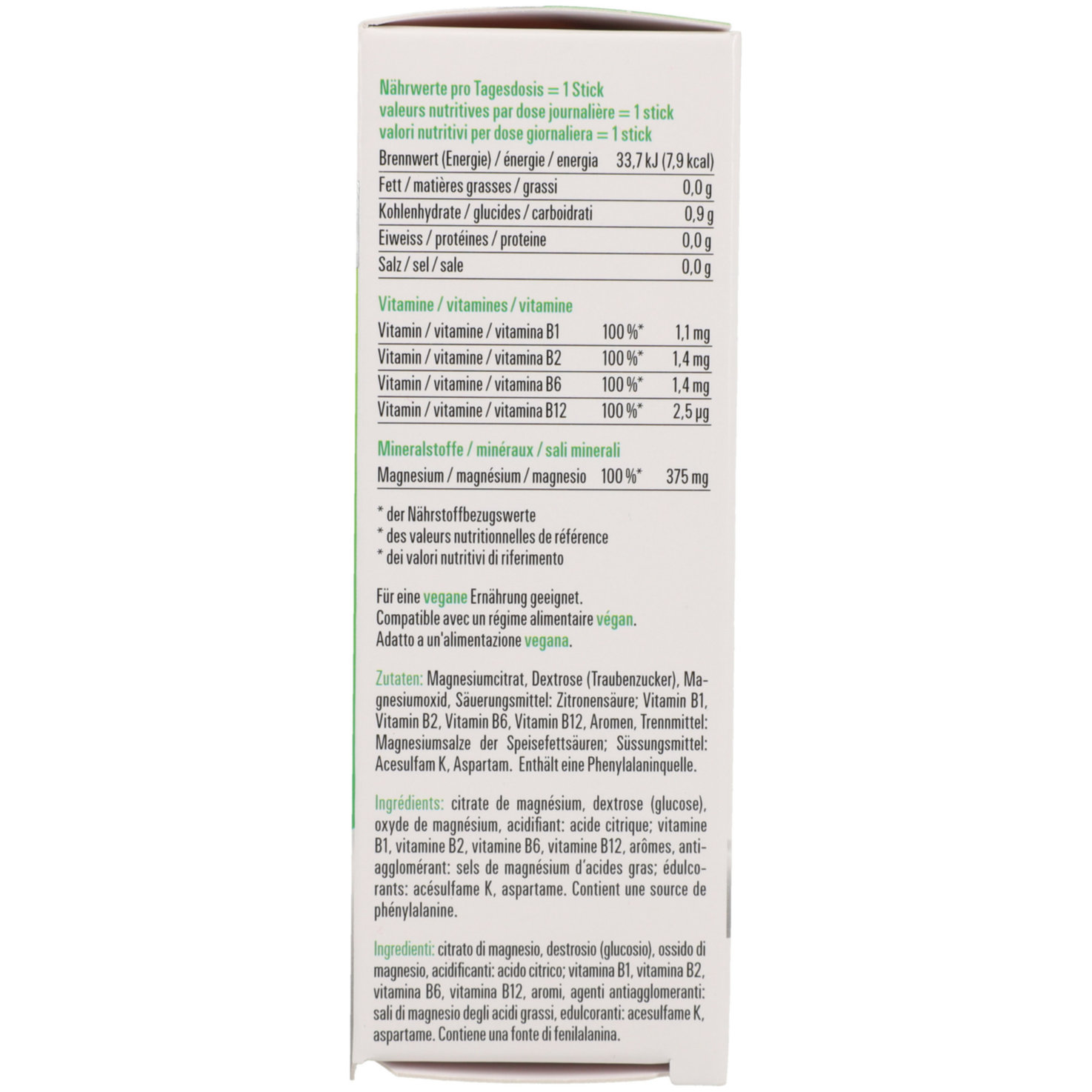 Axamine Magnesium Sticks 24 Stück