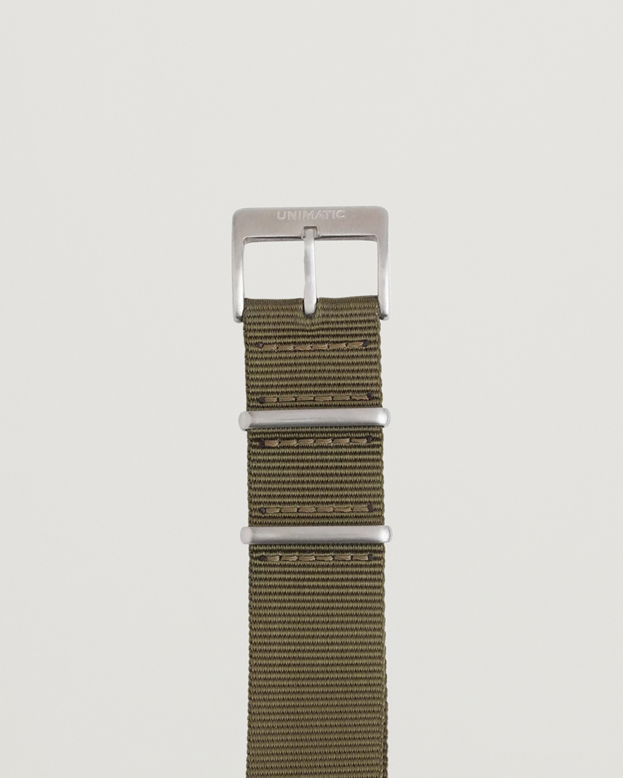 UNIMATIC Nylon Nato Steel 22mm Strap Olive