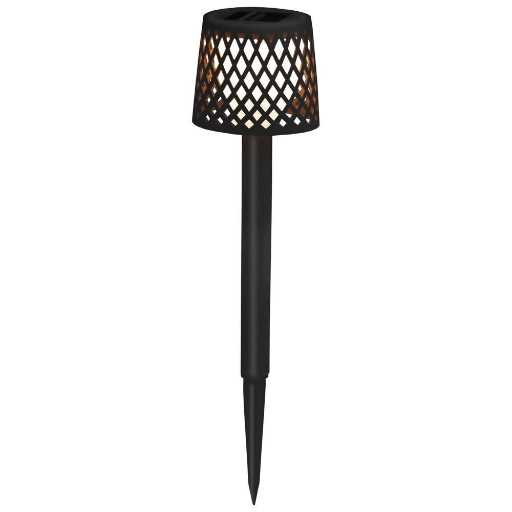 LED-grondspot Gretita op zonne-energie, wit, 0,05 W, 16 lm, IP44, met schemersensor, 4-pack