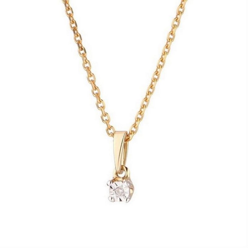 Pendentif Or Jaune et Diamant