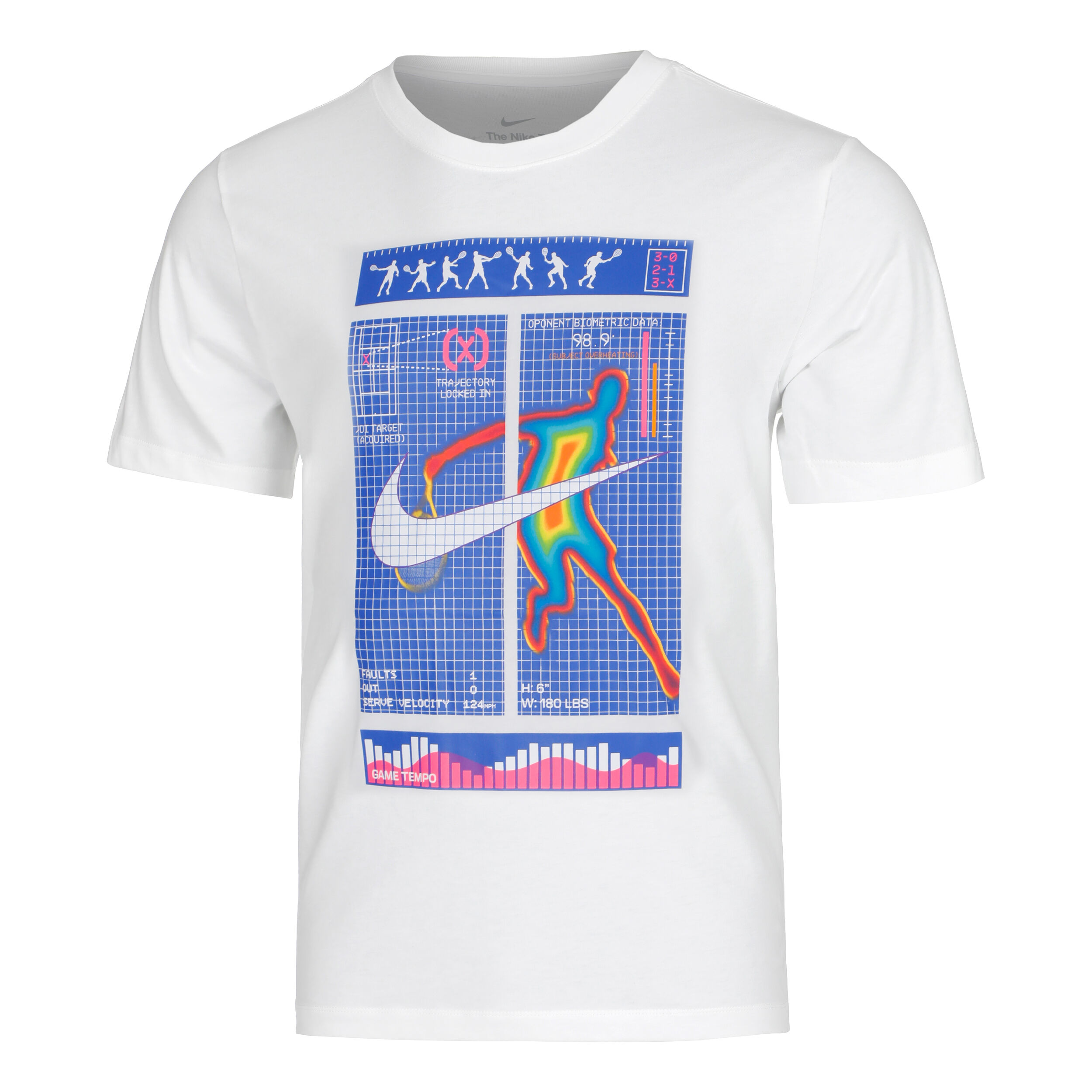 Nike Court Dri-Fit Tee Original Content T-shirt Hommes - Blanc