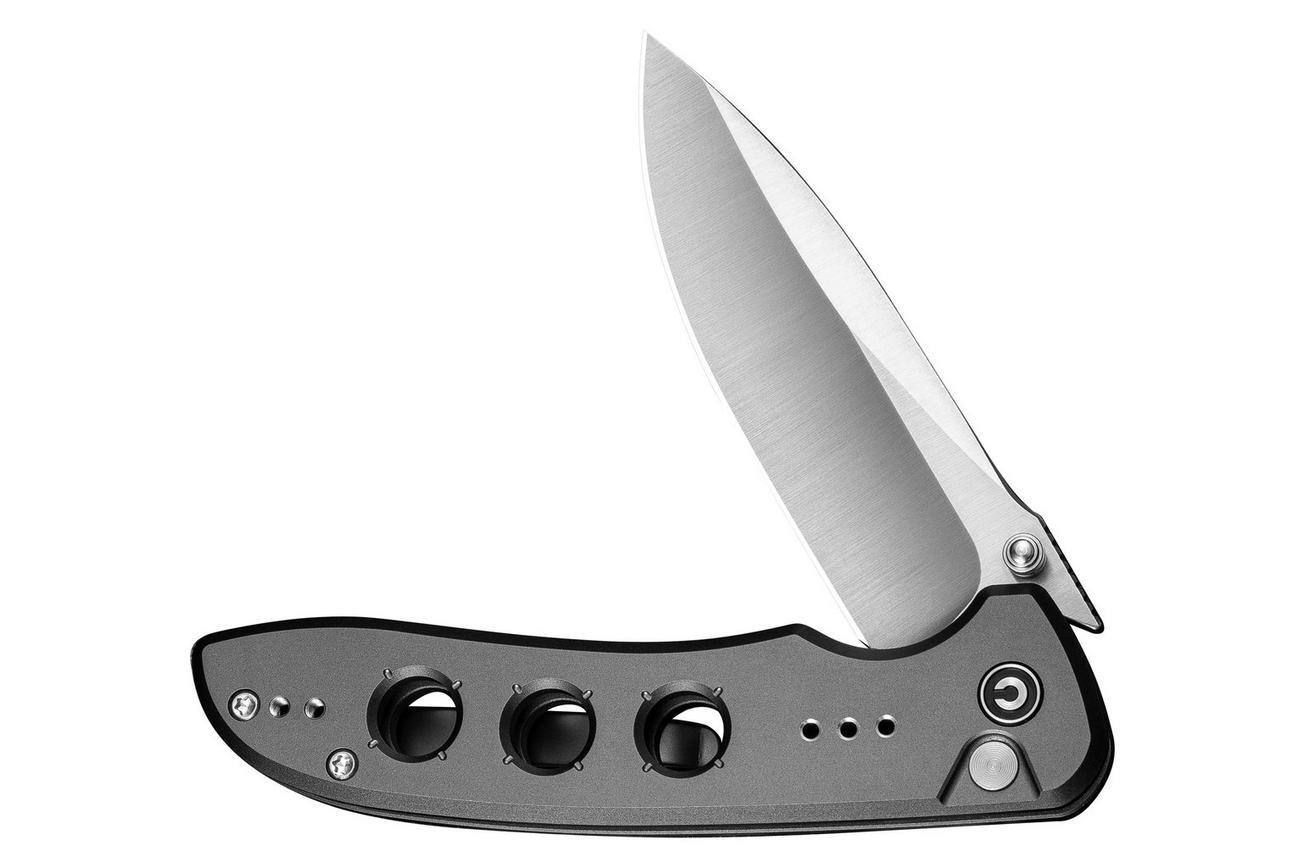 Civivi Hyperpulse C23087A-3 Satin 14C28N, Gray Aluminium, zakmes