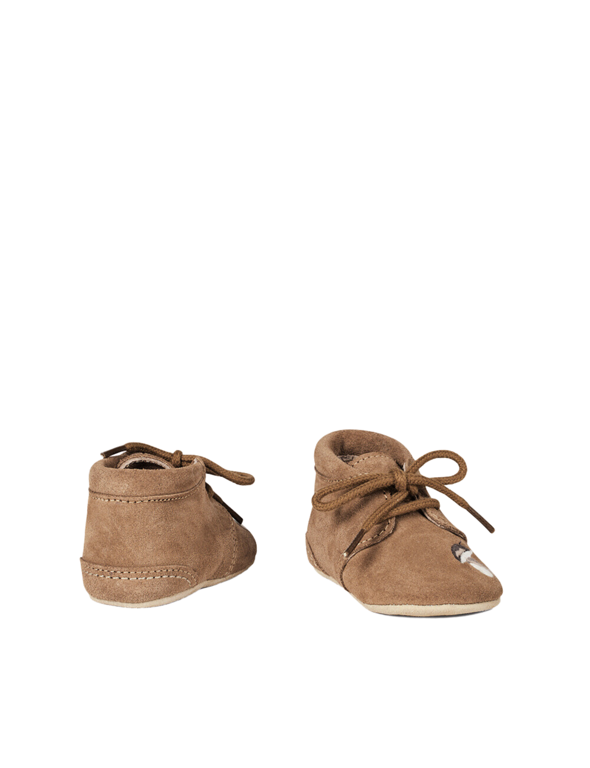 Woodland Crib Shoe - Mushroom