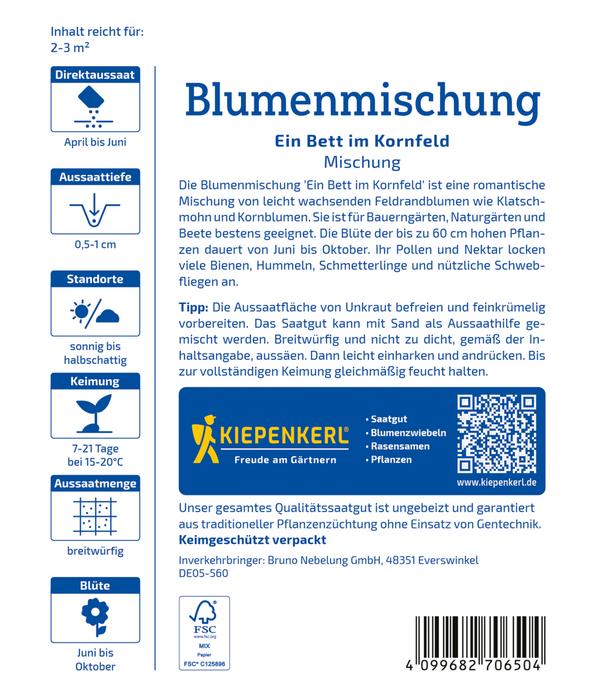 Kiepenkerl Bett im Kornfeld