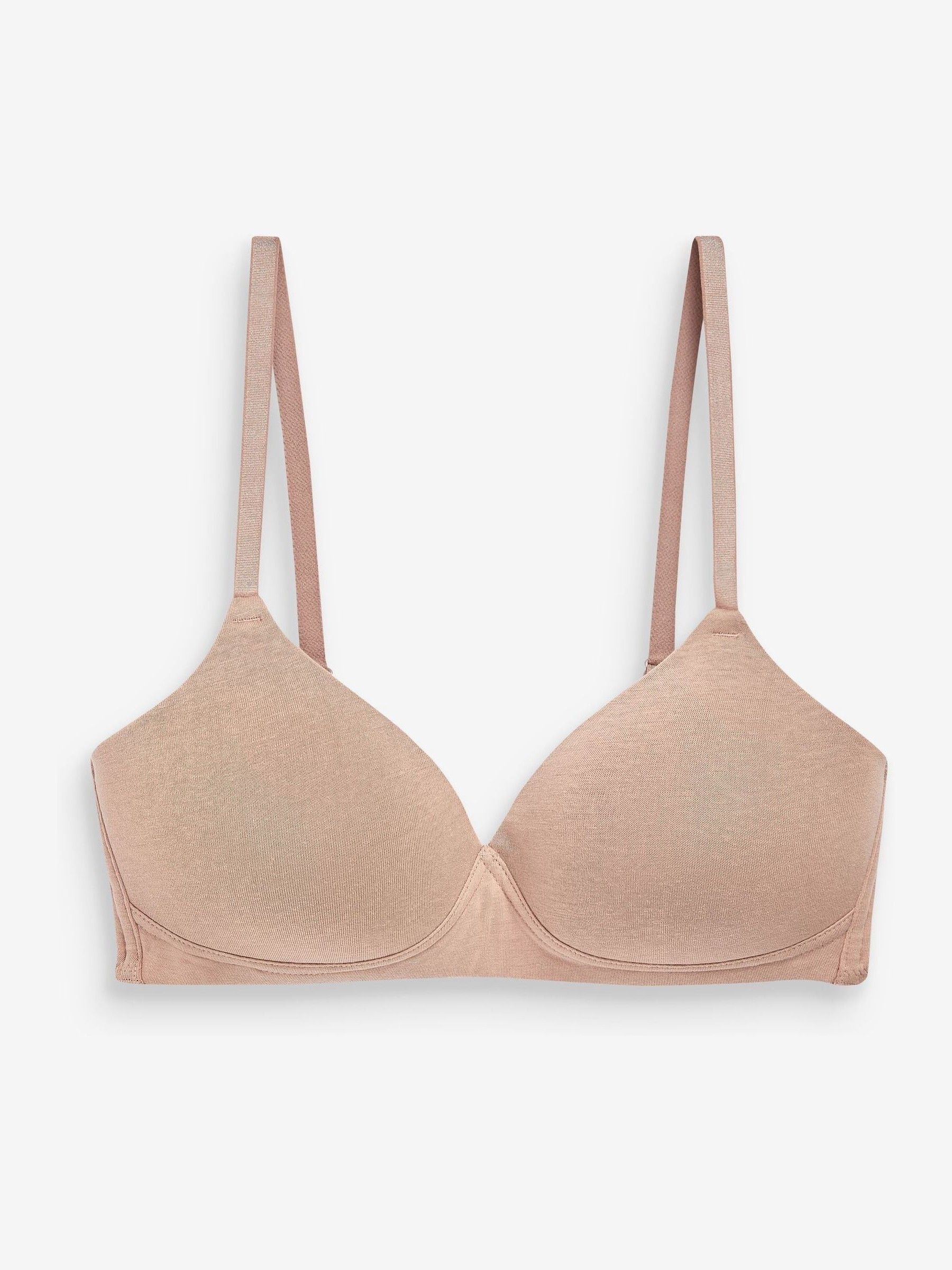 Wit/marineblauw/roze - Katoenmix ultiem comfort beha's verpakking van 3