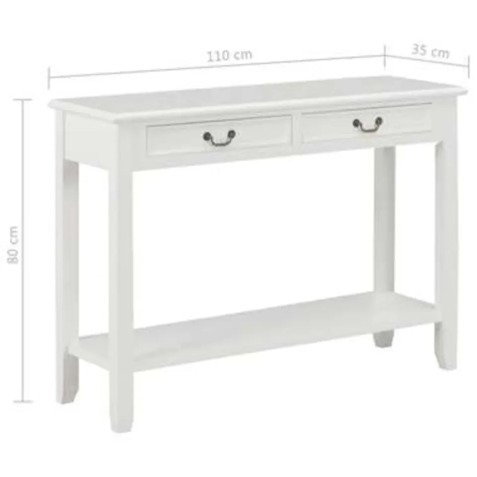 vidaXL - Wandtafel - Wit - Hout